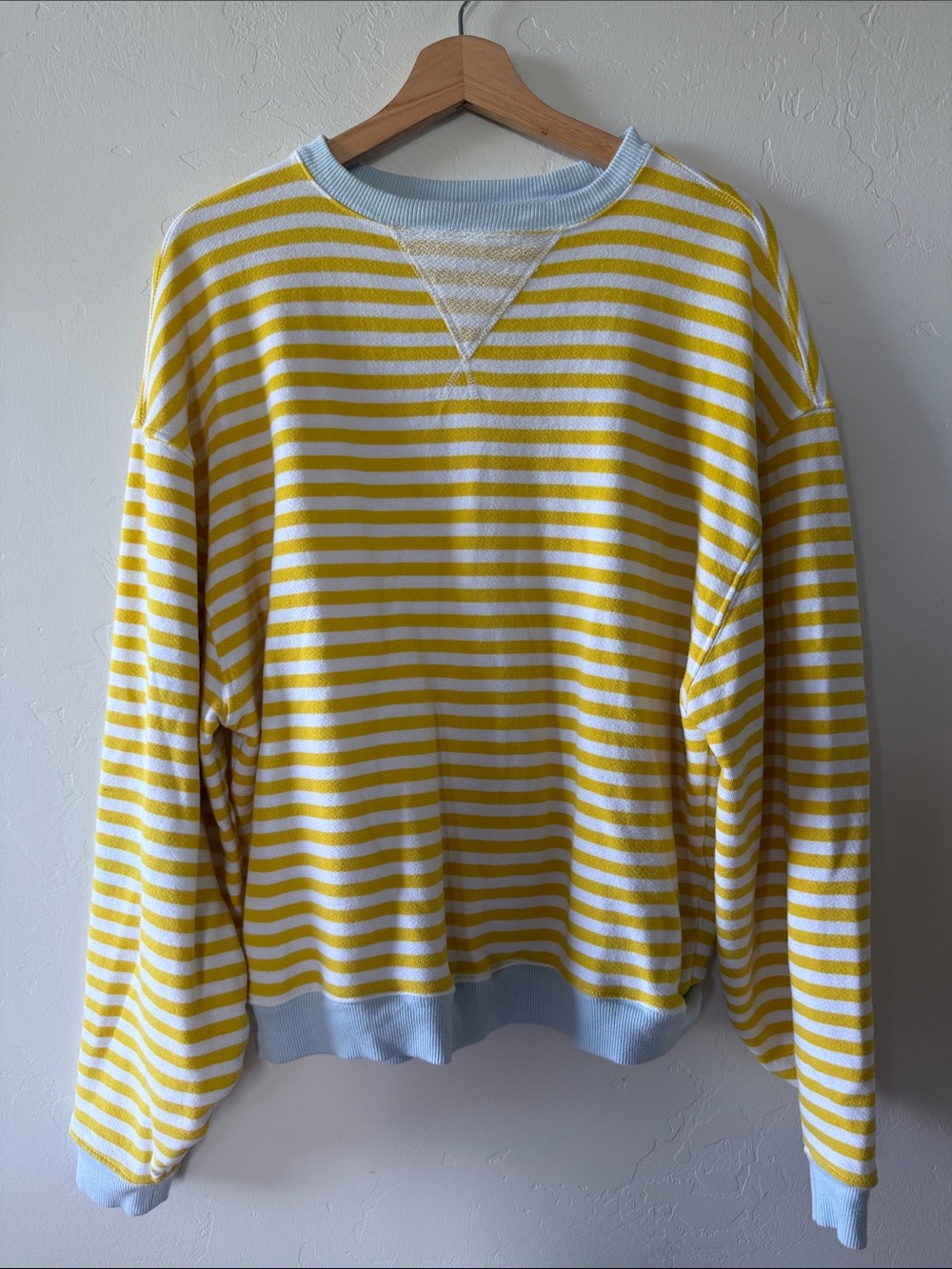 Free People We The Free Classic Striped Oversized Crewneck